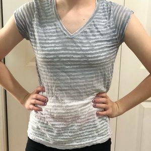 Gray Fade V Neck
